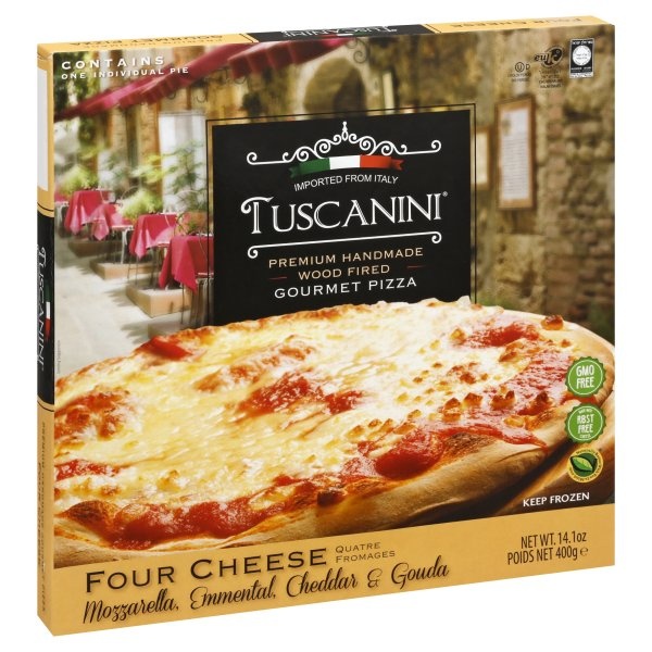 slide 1 of 1, Tuscanini Four Cheese Gourmet Pizza, 14.1 oz