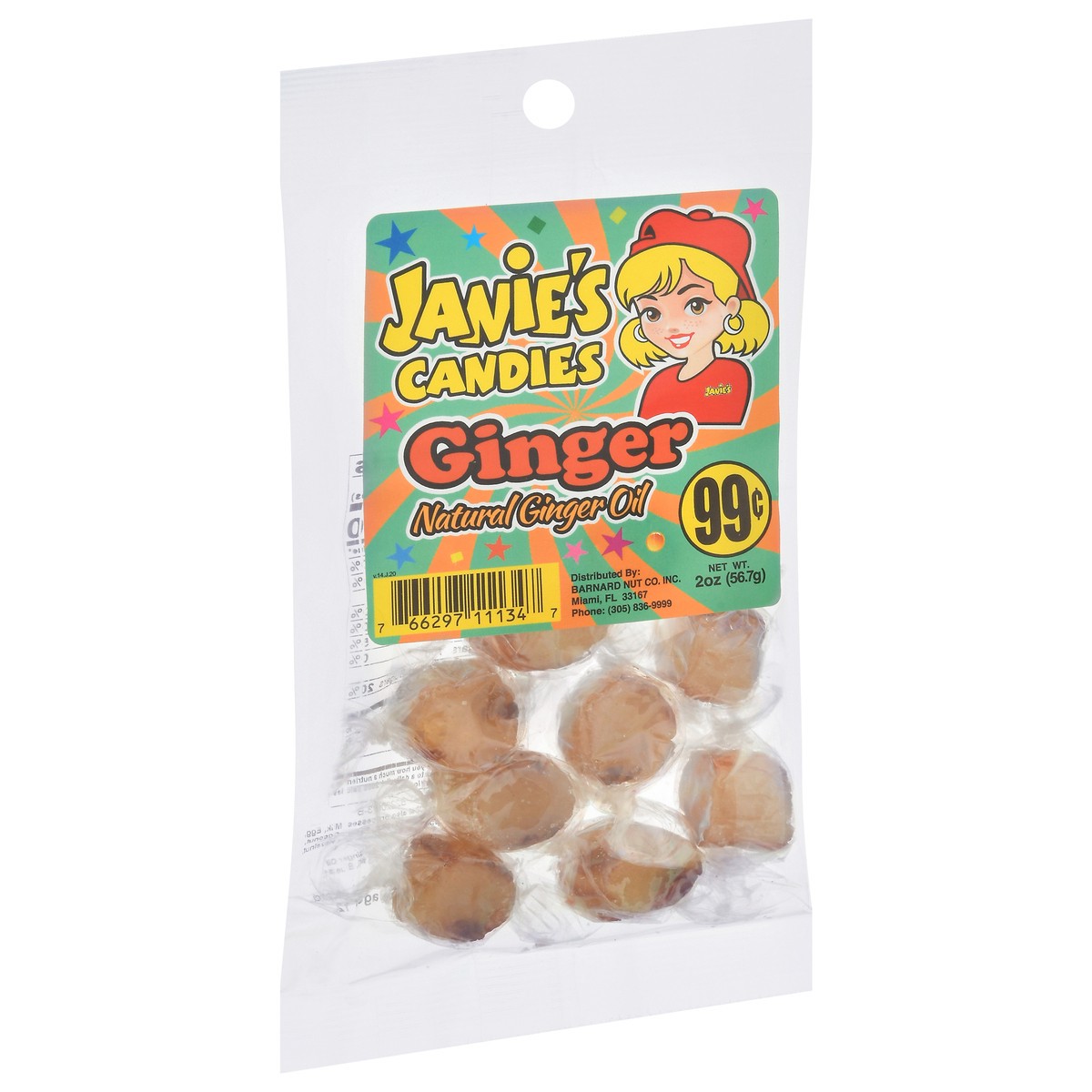 slide 4 of 9, Janie's Candies Ginger Candy 2 oz, 2 ct