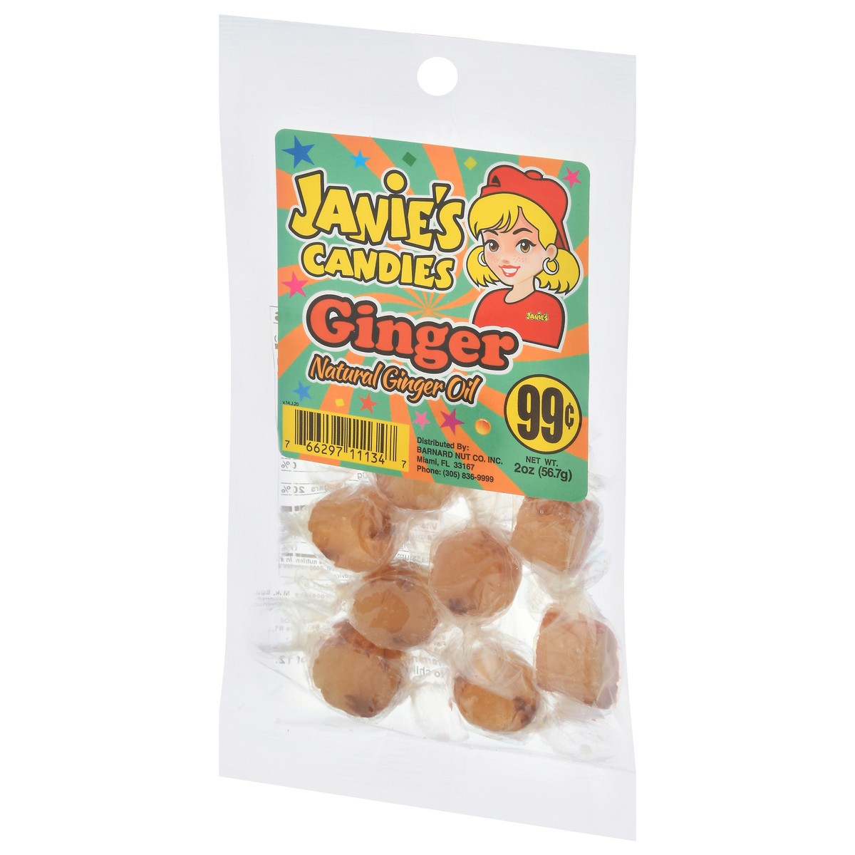 slide 5 of 9, Janie's Candies Ginger Candy 2 oz, 2 ct