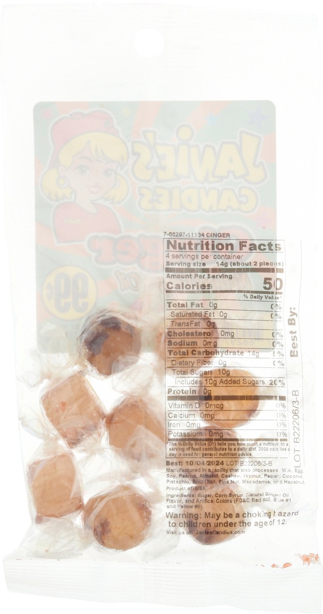 slide 6 of 9, Janie's Candies Ginger Candy 2 oz, 2 ct