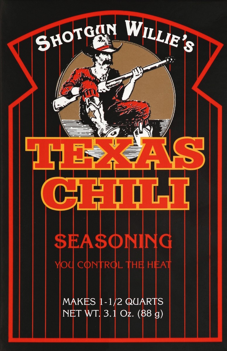 slide 4 of 4, Shotgun Willie's Texas Chili Seasoning, 3.1 oz
