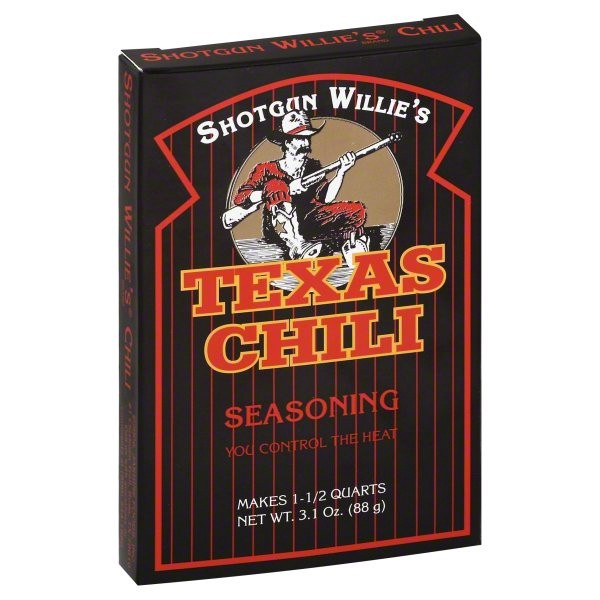 slide 1 of 4, Shotgun Willie's Texas Chili Seasoning, 3.1 oz