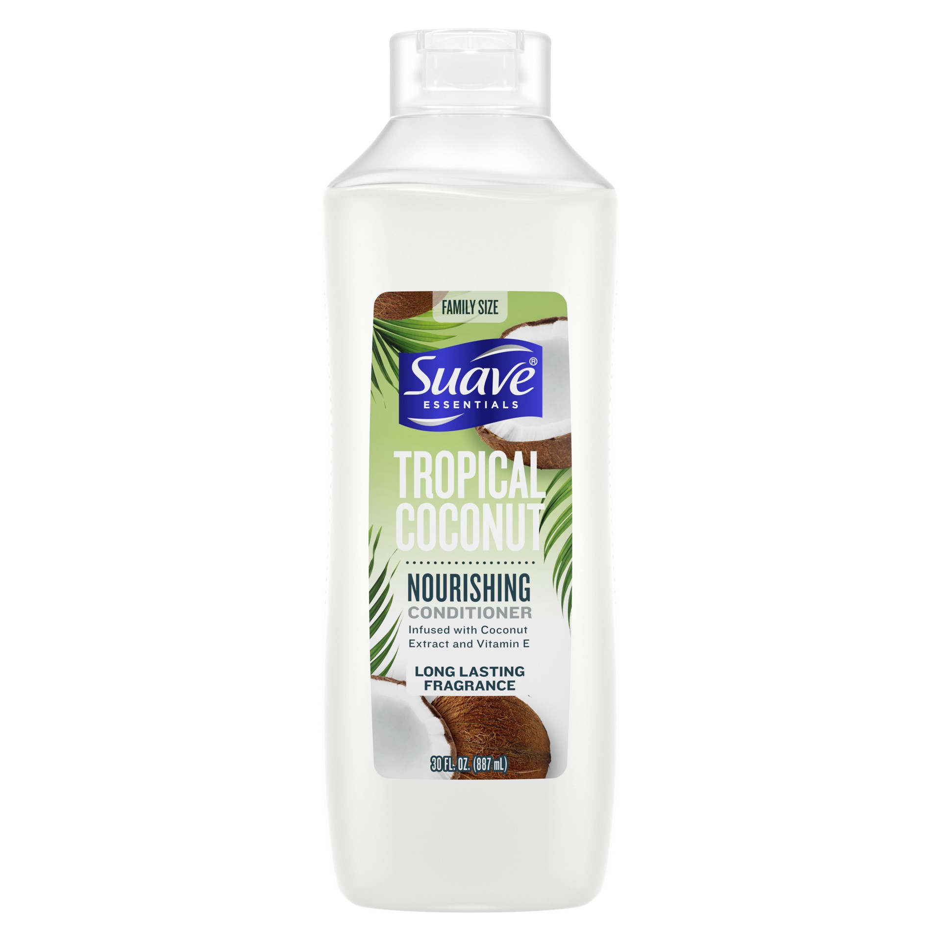 slide 1 of 8, Suave Essentials Nourishing Conditioner Tropical Coconut, 30 oz, 30 fl oz