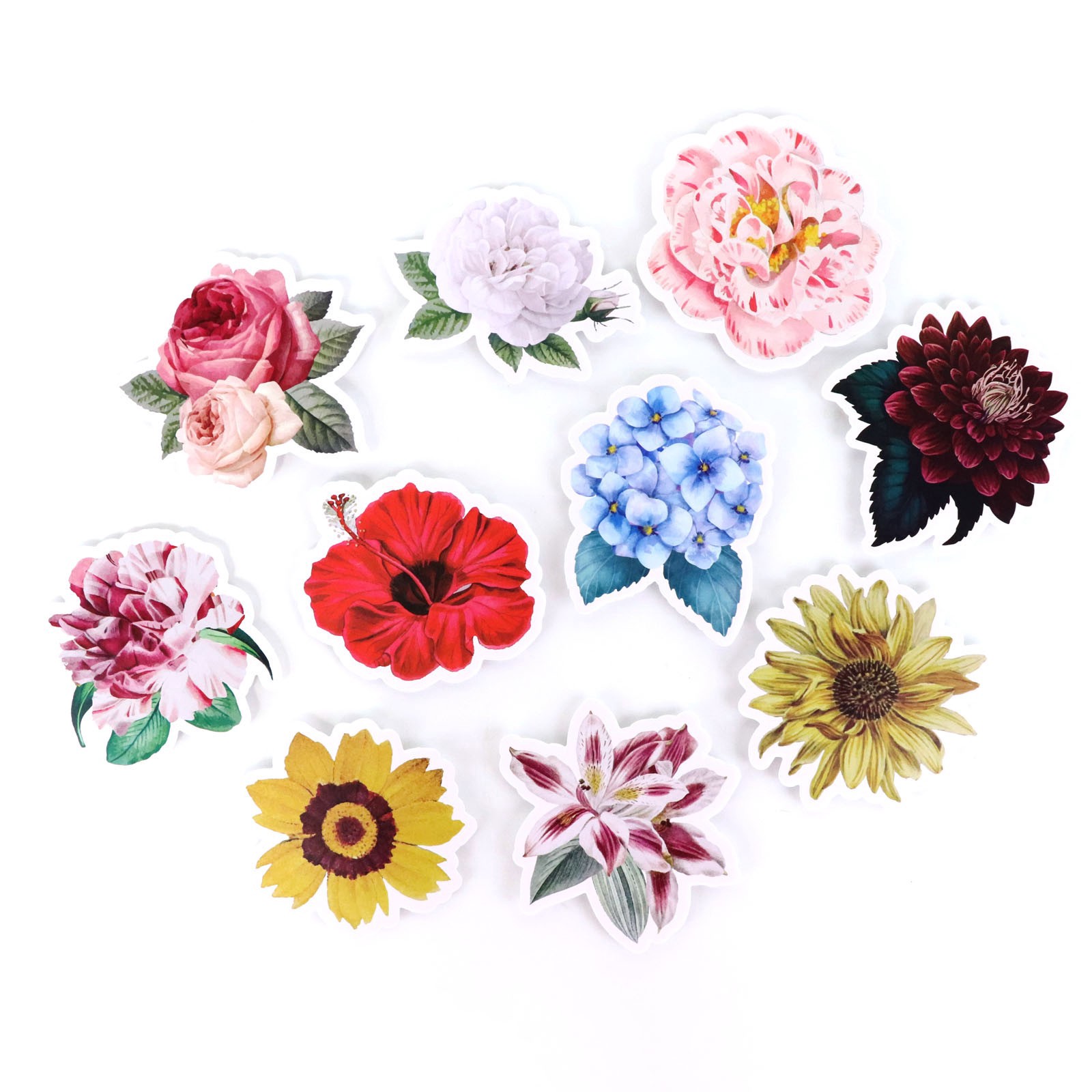 slide 4 of 4, Vinyl Diecut Flower Sticker Set By Recollections, 1 ct