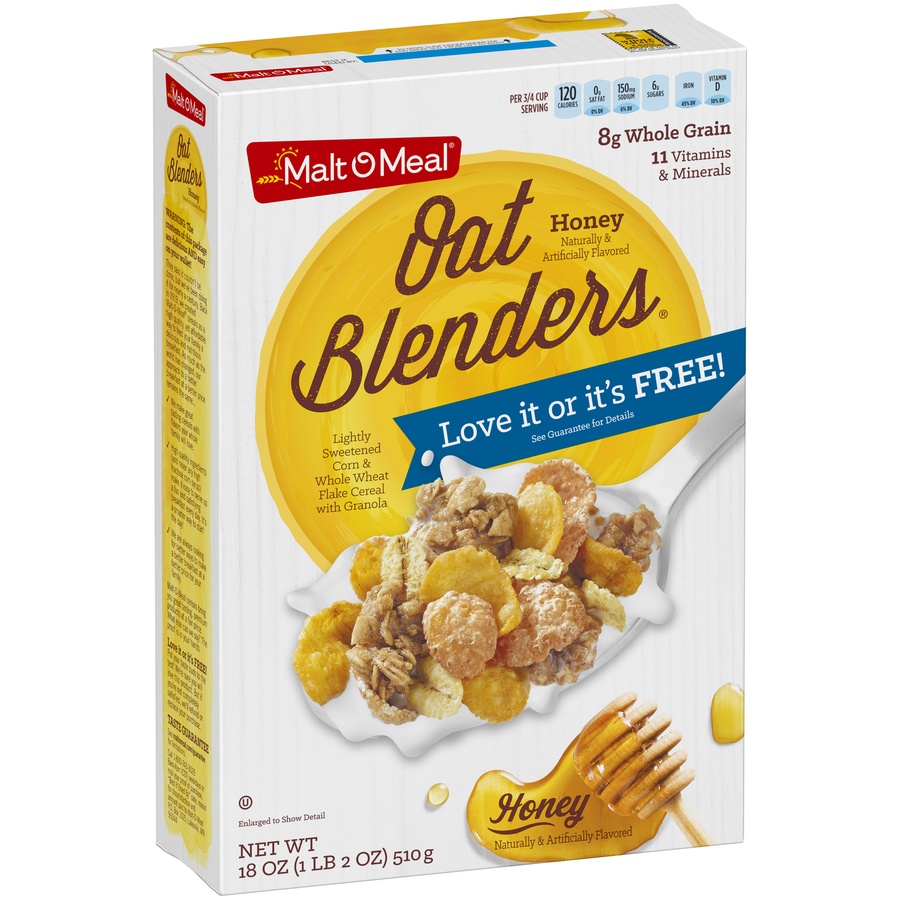 MaltOMeal Cereal, Oat Blenders, with Honey 18 oz Shipt