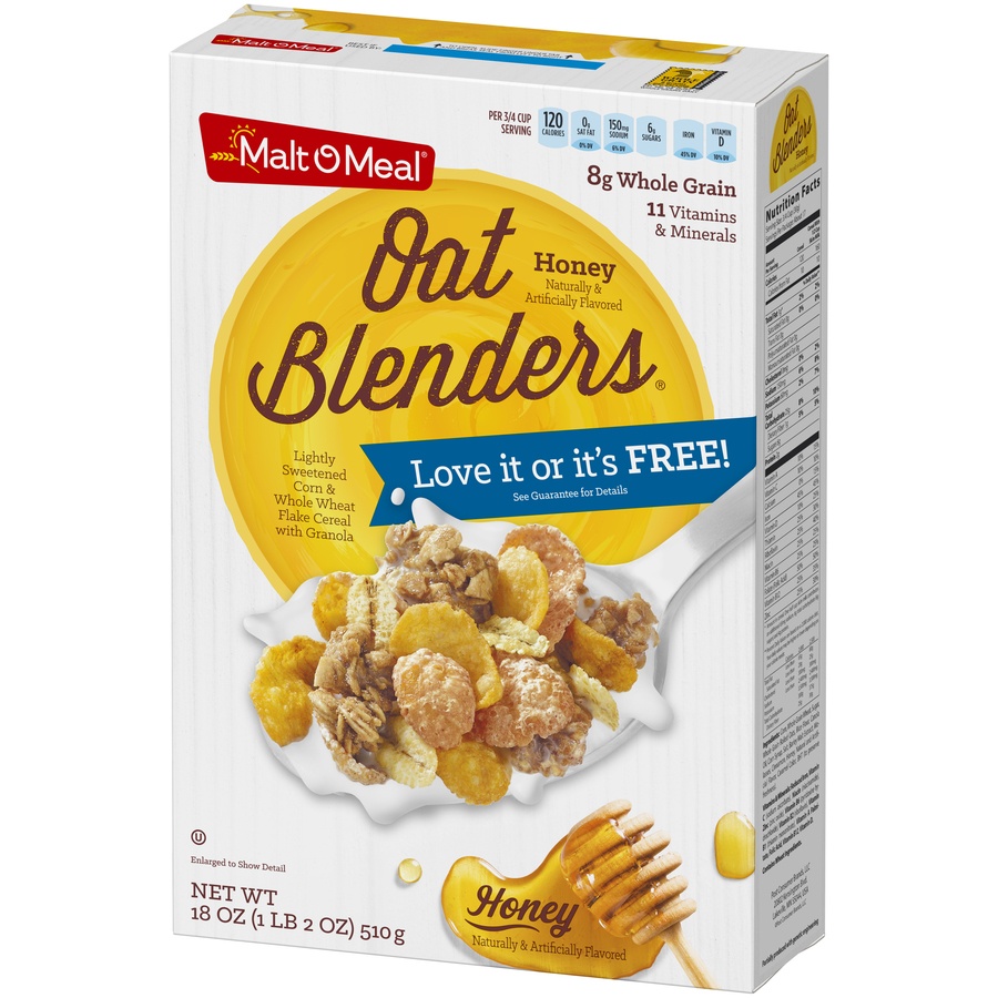 MaltOMeal Cereal, Oat Blenders, with Honey 18 oz Shipt