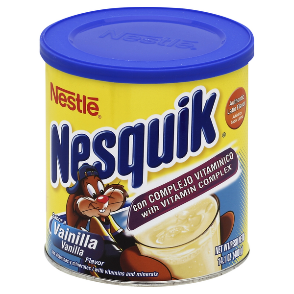 slide 1 of 1, Nesquik Nestlé Nesquik Vanilla Drink Mix - 14.1 oz, 14.1 oz