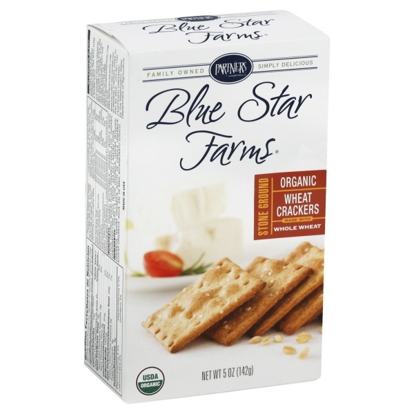 slide 1 of 1, Blue Star Farms Organic Wheat Crackers, 5 oz