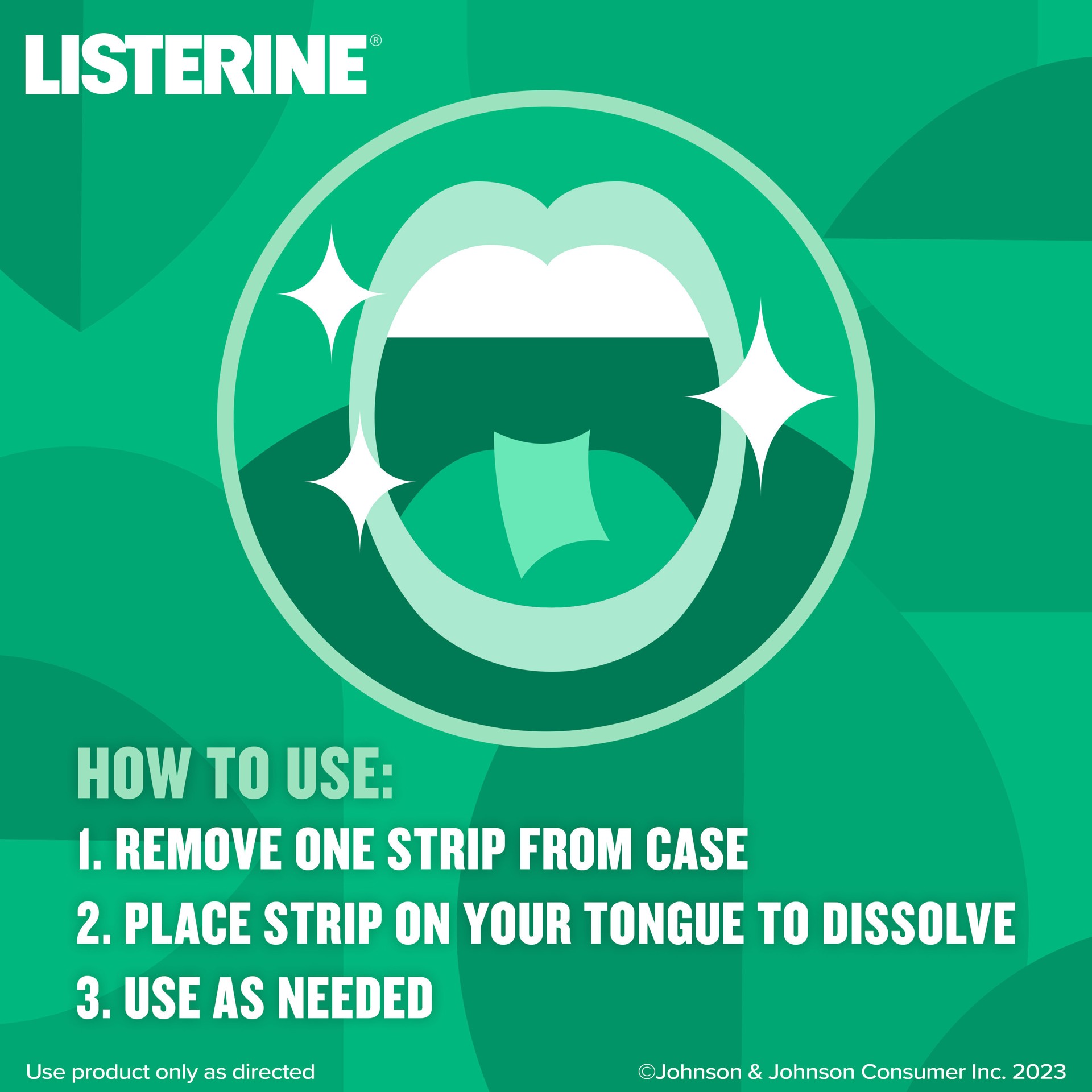 slide 9 of 9, Listerine Freshburst Pocketpaks Portable Breath Strips, Dissolving Breath Freshener Strips Kill 99% of Germs that Cause Bad Breath, Portable for On-the-Go, Minty Flavor, 24-strips, 24 ct