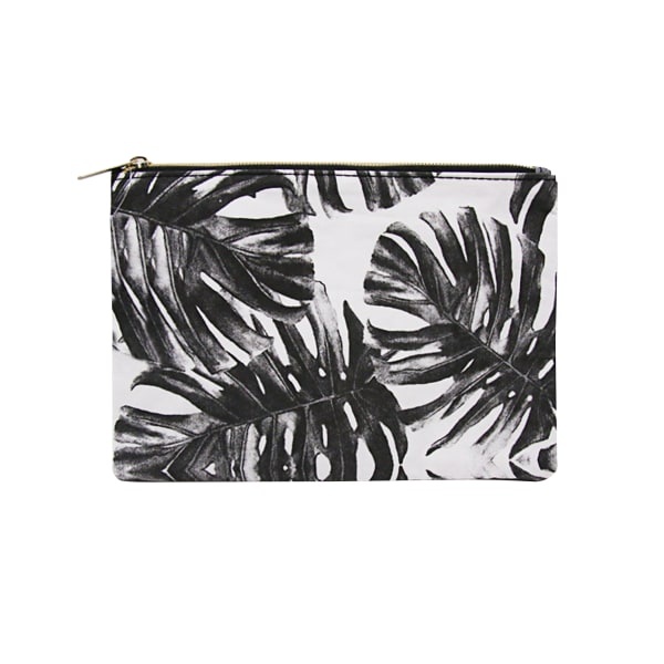 slide 1 of 1, Office Depot Brand Fabric Fashion Pencil Pouch, 8-1/2'' X 5-3/4'', Palms, 1 ct