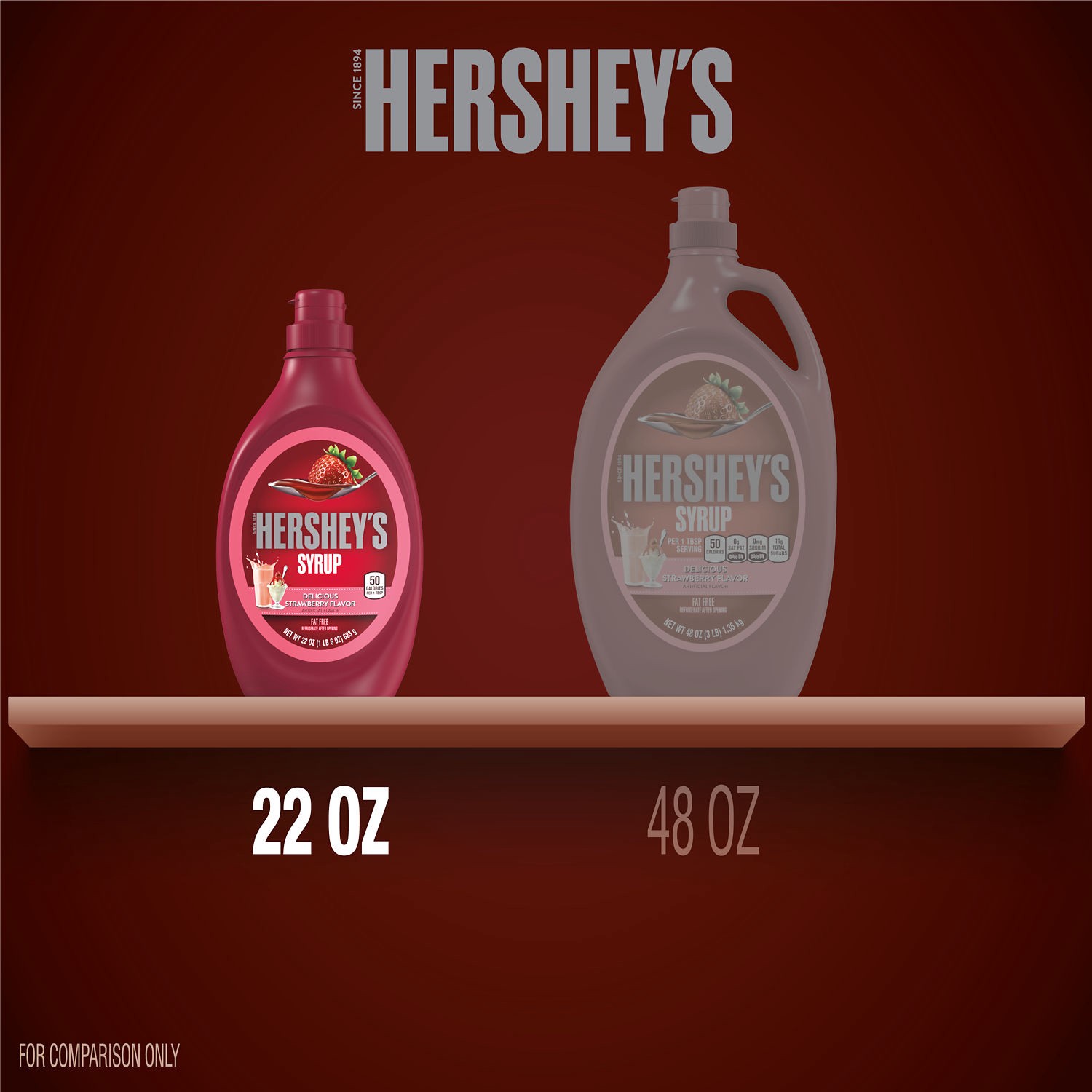 slide 2 of 5, Hershey's Strawberry Syrup, 22 oz