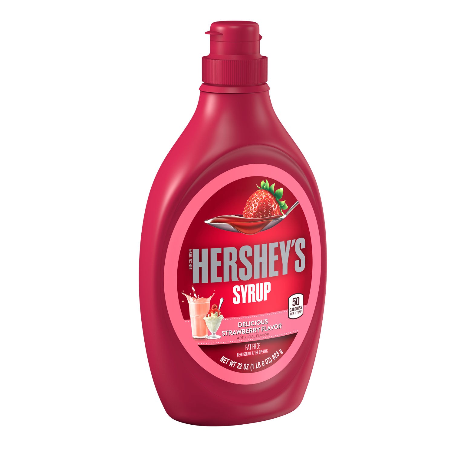 slide 1 of 5, Hershey's Strawberry Syrup, 22 oz