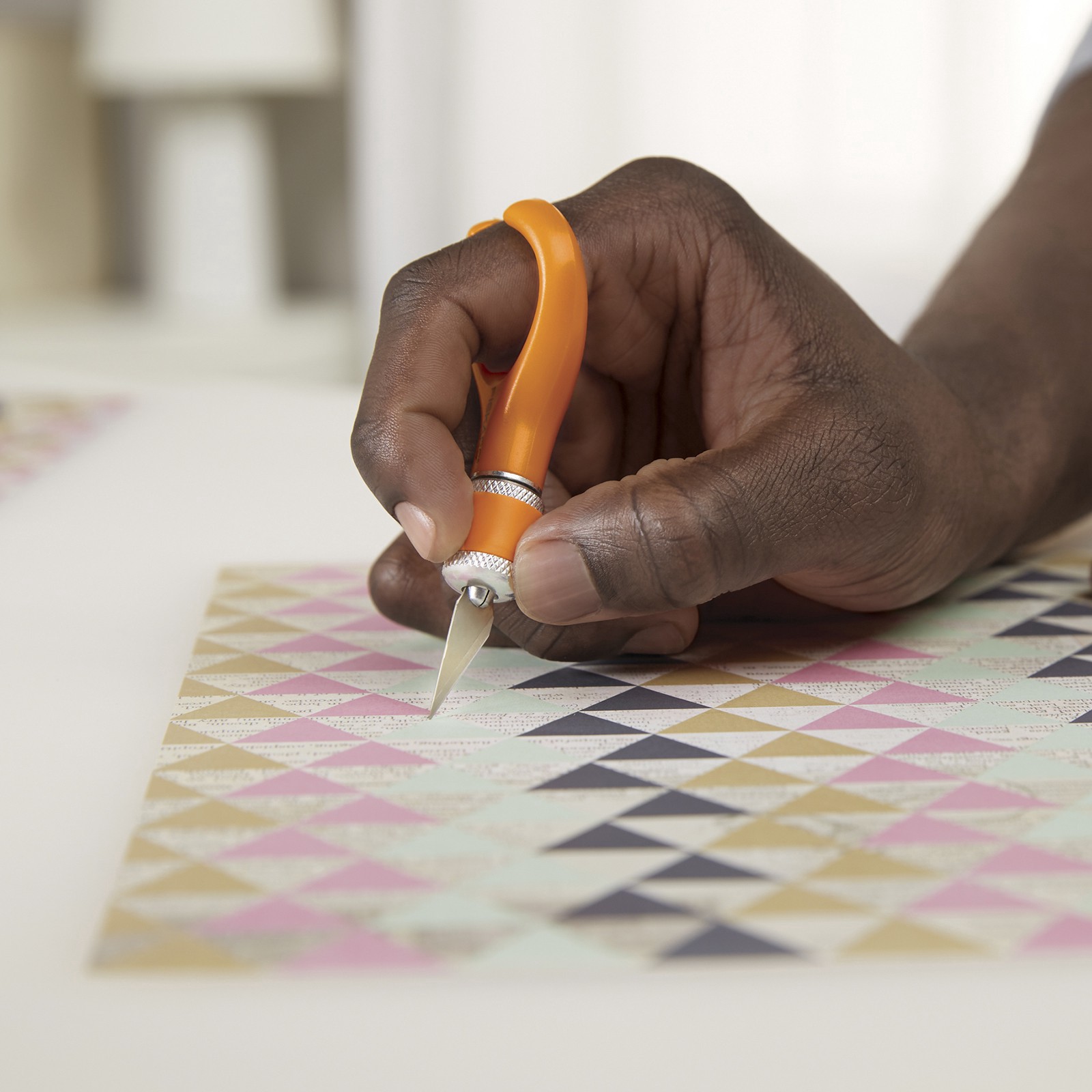 slide 3 of 5, Fiskars Softgrip Fingertip Loop Detail Knife, 1 ct