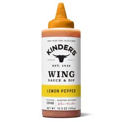 Kinder's® Lemon Pepper Wing Sauce, 15.5 oz
