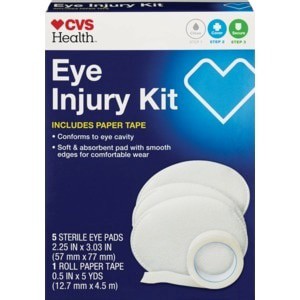 slide 1 of 1, CVS Health Eye Pad W/ Paper Tape, 1 kit