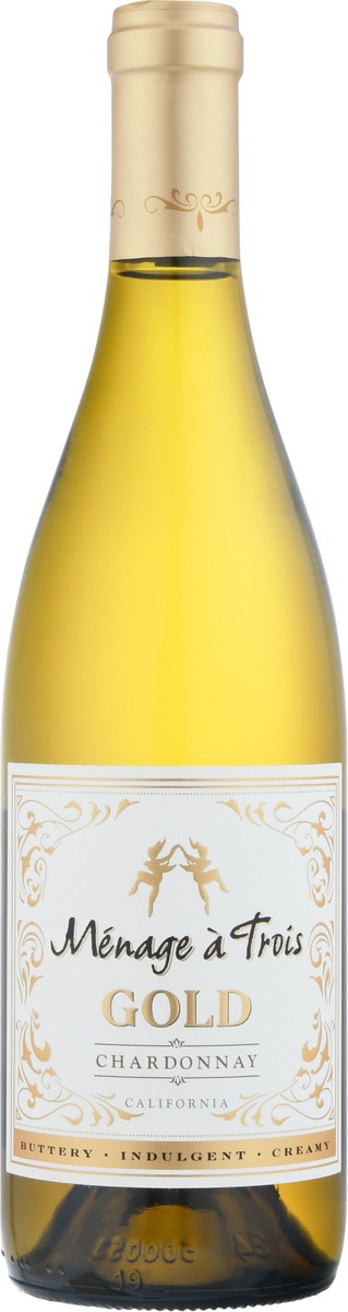 slide 1 of 47, Menage a Trois Gold California Chardonnay 750 ml, 750 ml