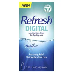 Refresh Digital Lubricant Eye Drops Preserved Tears, 0.33 fl oz (10 mL)