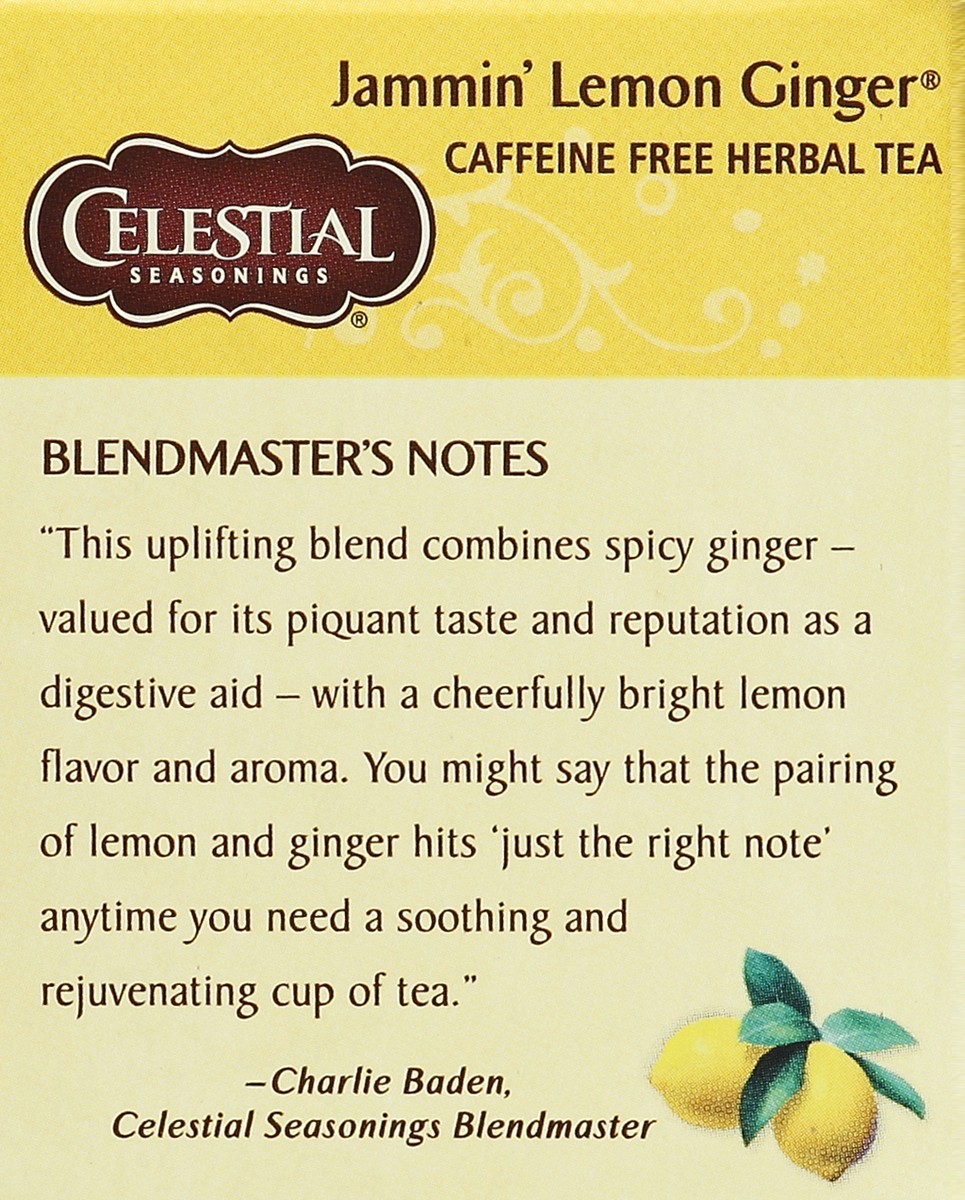 slide 4 of 4, Celestial Seasonings Tea Herbal Lemon Ginger Jammin - 20 ct, 20 ct