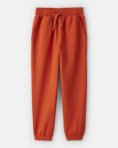 slide 1 of 3, Oshkosh Boys DayDream Fleece Active Drawstring Joggers - Orange Burnt Orange 5, 1 ct