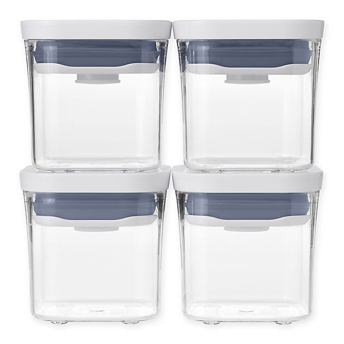 slide 2 of 6, OXO Good Grips Mini POP Container Set, 4 ct