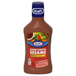 Kraft Reduced Fat Asian Toasted Sesame Dressing, 16 fl oz Bottle