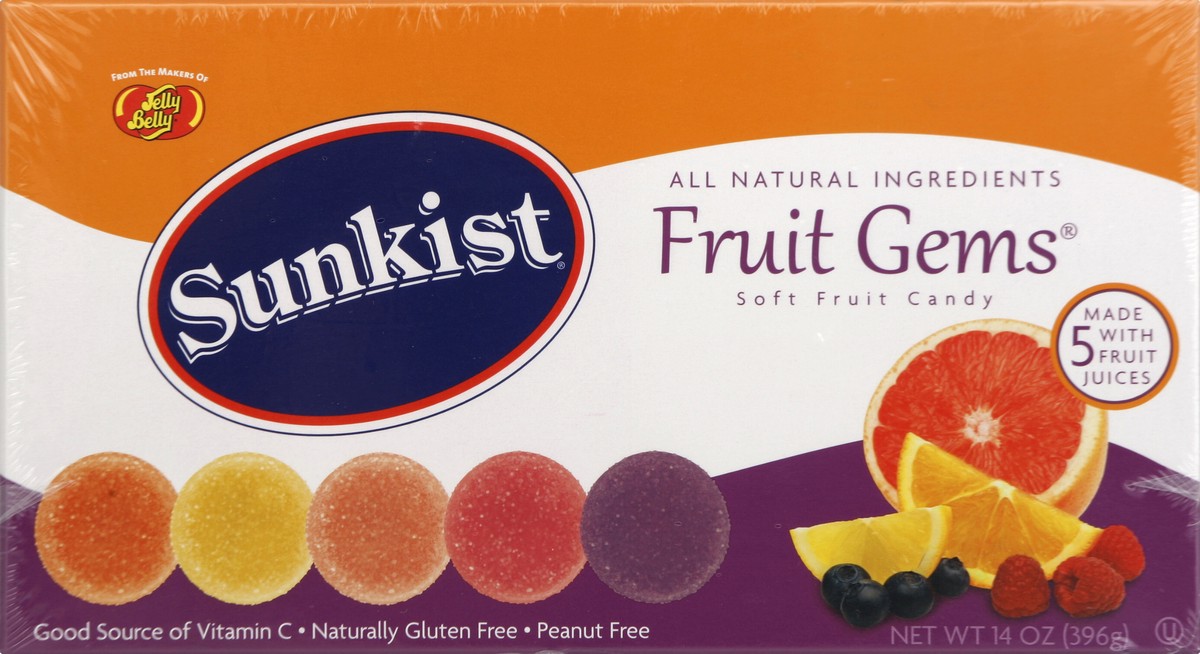 slide 4 of 4, Sunkist Fruit Gems, 14 oz