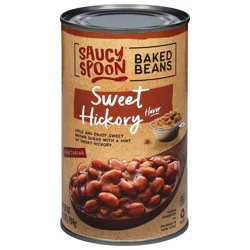 Saucy Spoon Vegetarian Sweet Hickory Flavor Baked Beans 28 oz