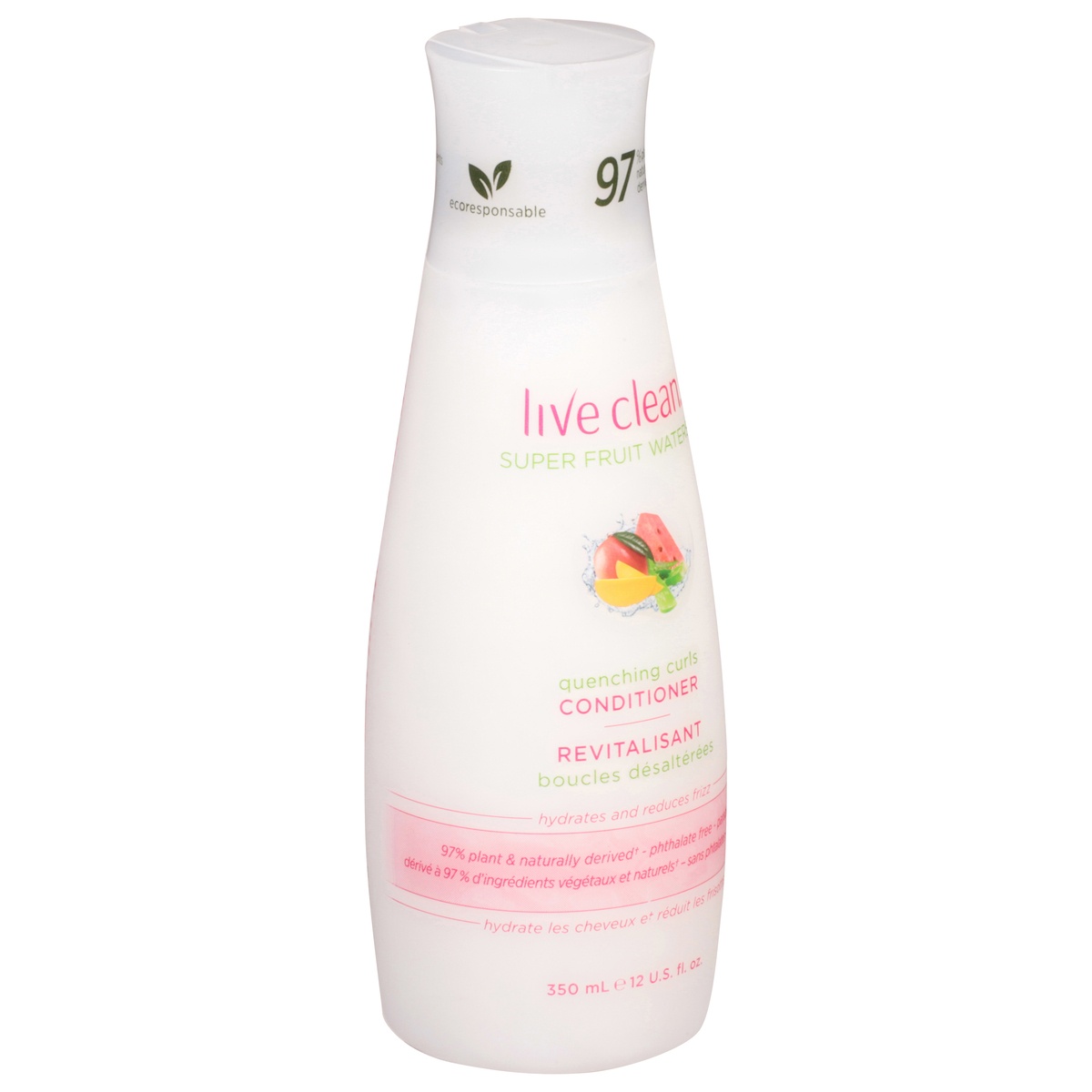 slide 2 of 10, Live Clean Super Fruit Waters Quenching Curls Conditioner, 12 fl oz