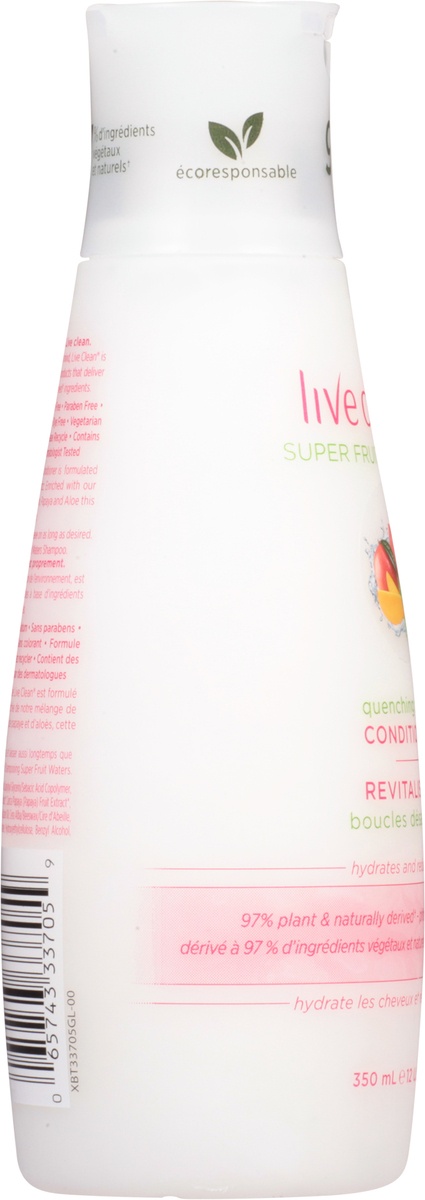 slide 6 of 10, Live Clean Super Fruit Waters Quenching Curls Conditioner, 12 fl oz