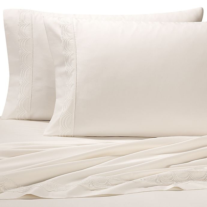 slide 1 of 1, Valeron 320-Thread-Count Cotton Tencel Lyocell California King Sheet Set - Ivory Lace, 1 ct