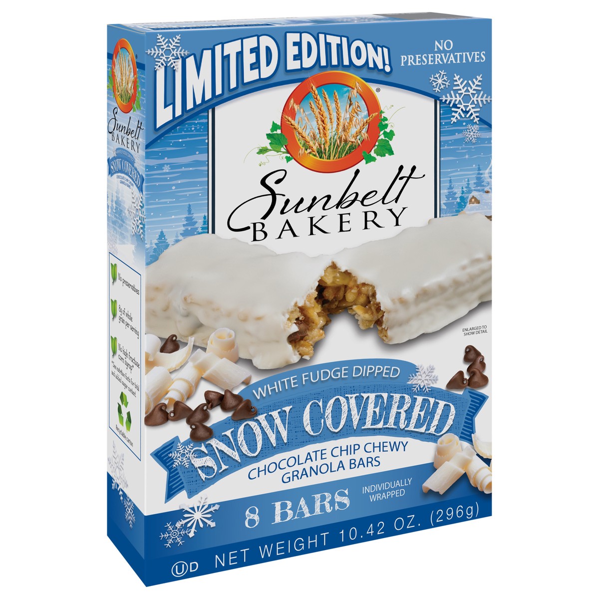 slide 2 of 9, Sunbelt Bakery Chewy Granola Bars, Sunbelt Bakery Family Pack Snow Covered Chocolate Chip, 8 ct