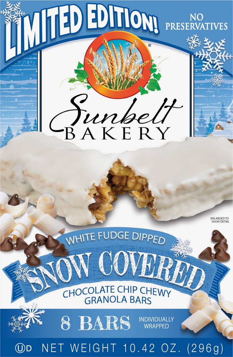 slide 6 of 9, Sunbelt Bakery Chewy Granola Bars, Sunbelt Bakery Family Pack Snow Covered Chocolate Chip, 8 ct