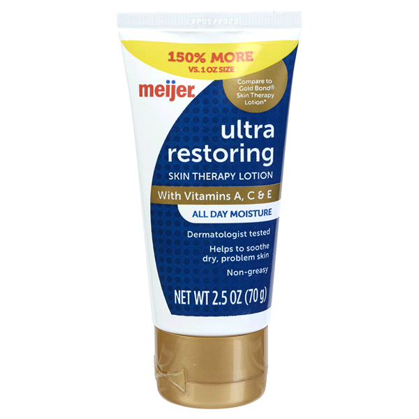 slide 1 of 1, Meijer Ultra Restoring Skin Therapy Lotion, 2.5 oz