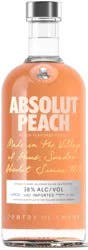 Absolut Peach Flavored Vodka, 750 ml Bottle, 76 Proof