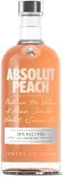 Absolut Peach Flavored Vodka, 750 mL Bottle, 38% ABV