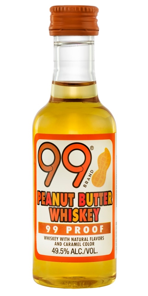 slide 1 of 1, 99 Brand Peanut Butter Flavored Whiskey, 50 ml