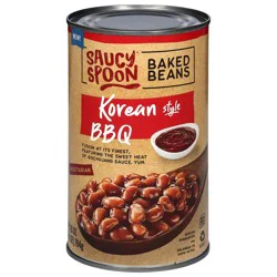 Saucy Spoon Vegetarian Korean Style BBQ Baked Beans 28 oz