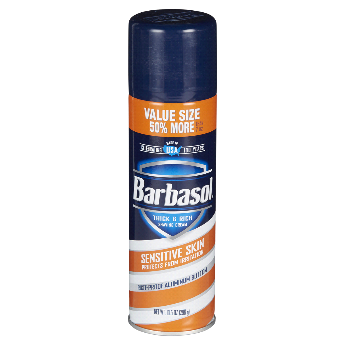 slide 1 of 29, Barbasol Sensitive Skin Shaving Cream Value Size, 10.5 oz