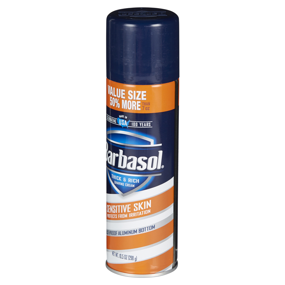 slide 5 of 29, Barbasol Sensitive Skin Shaving Cream Value Size, 10.5 oz