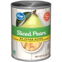 Kroger No Sugar Added Sliced Pears
