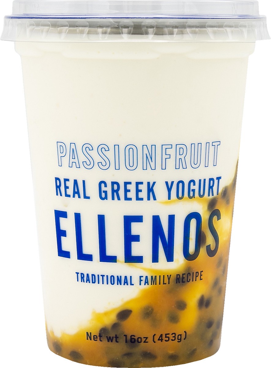 slide 4 of 4, Ellenos Greek Passionfruit Yogurt 16 oz, 16 oz