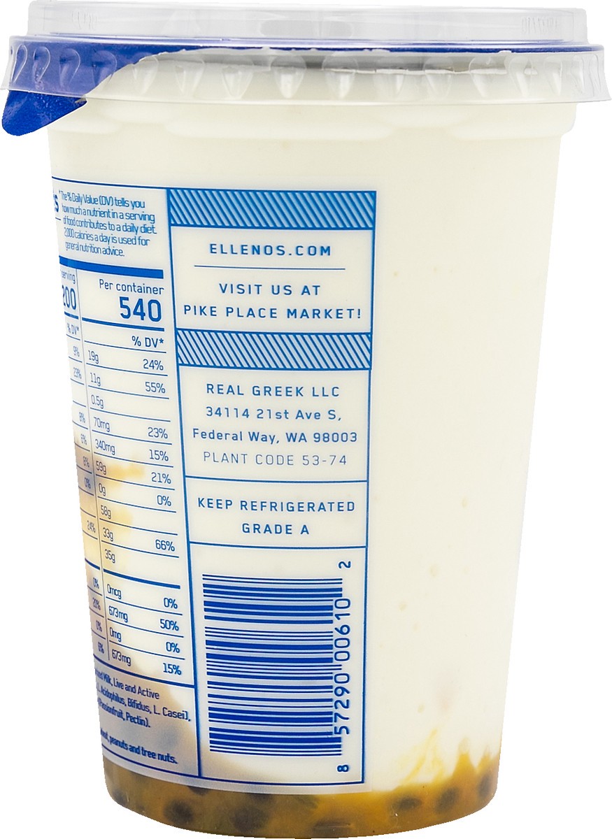 slide 2 of 4, Ellenos Greek Passionfruit Yogurt 16 oz, 16 oz