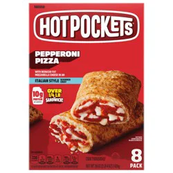 Hot Pockets Garlic Buttery Crust Frozen Pepperoni - 8pk/36oz