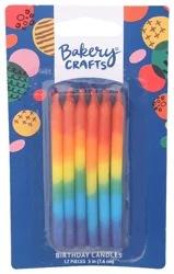 Bakery Crafts Ombre Rainbow Candles