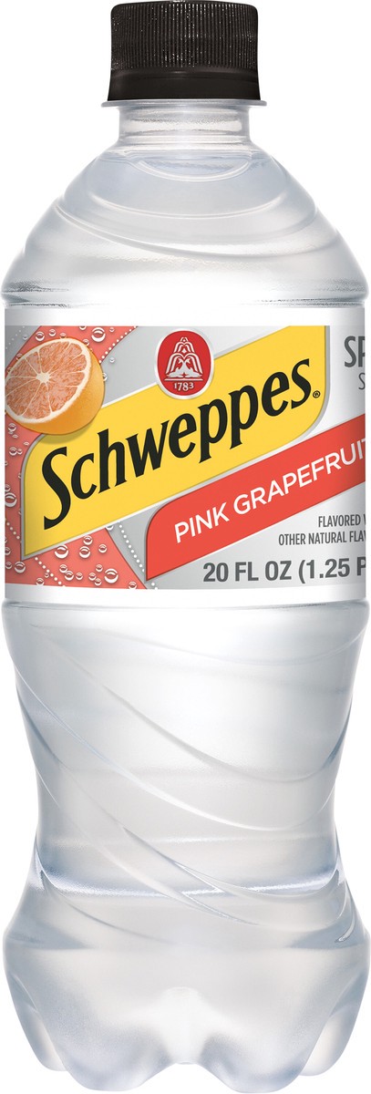 slide 7 of 9, Schweppes Sparkling Pink Grapefruit Seltzer Water 20 fl oz, 20 fl oz