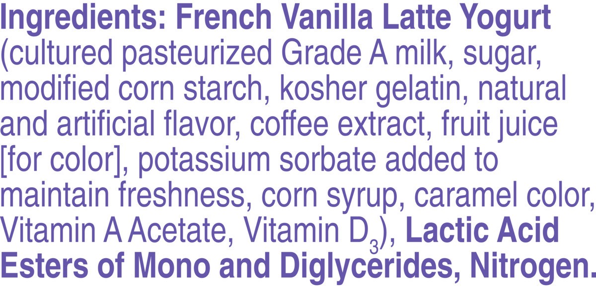 slide 2 of 6, Yoplait Whips! Dunkin' French Vanilla Latte Yogurt Mousse, 4 oz