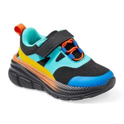 Falls Creek Kids Toddler Boys Malco R Athletic Shoe, Black, Size 9