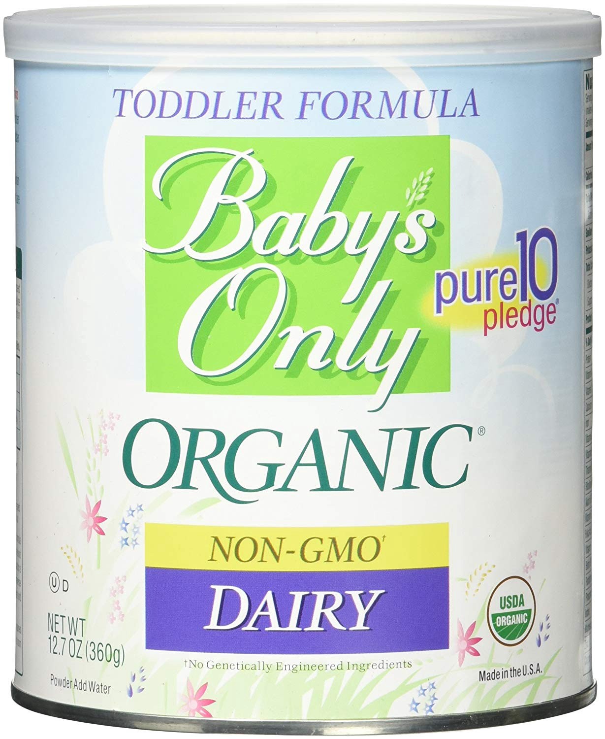 slide 1 of 1, Baby's Only Organic Baby's Only Dairy Toddler Formula, 12.7 oz