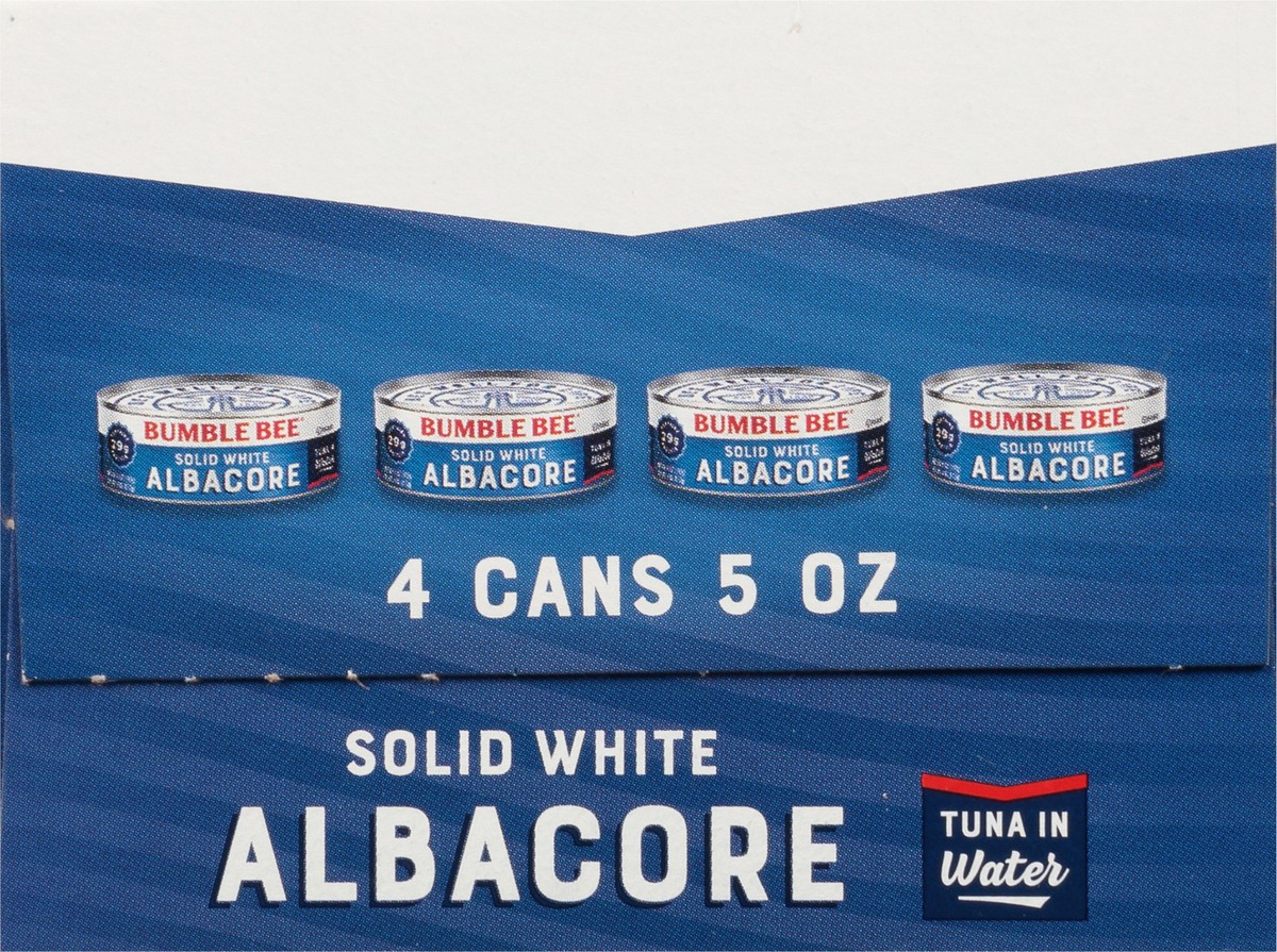 slide 6 of 9, Bumble Bee Solid White Albacore Tuna In Water 5oz 4 pack, 4 ct