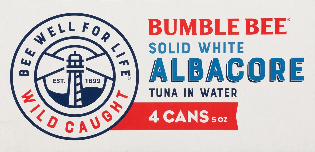 slide 8 of 9, Bumble Bee Solid White Albacore Tuna In Water 5oz 4 pack, 4 ct